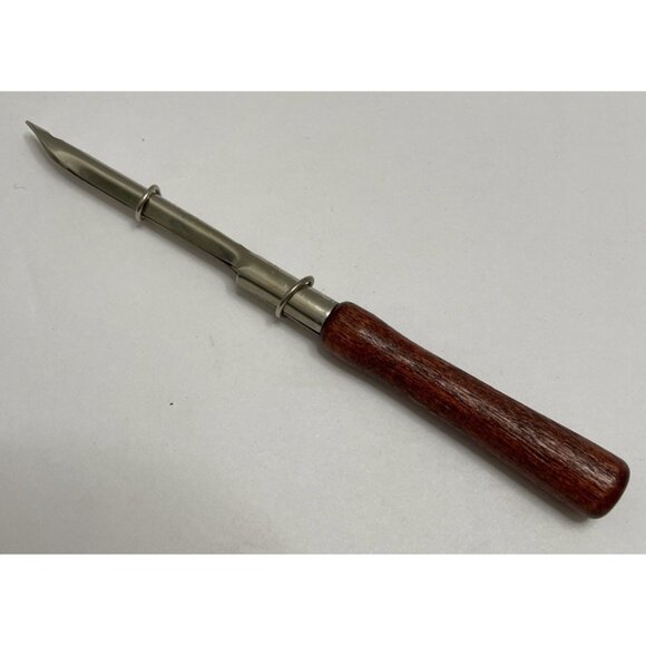 Vintage Boye No 6 USA Punch Needle Rug Crafting Tool Wood Handle - EUC - Picture 1 of 3